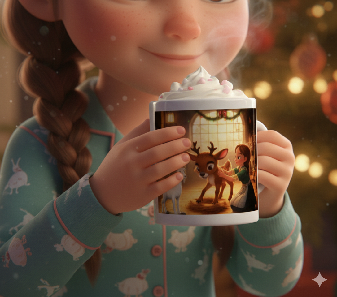 CHRISTMAS HOT COCOA MUG-GIA, PIPER & SUSAN JANE