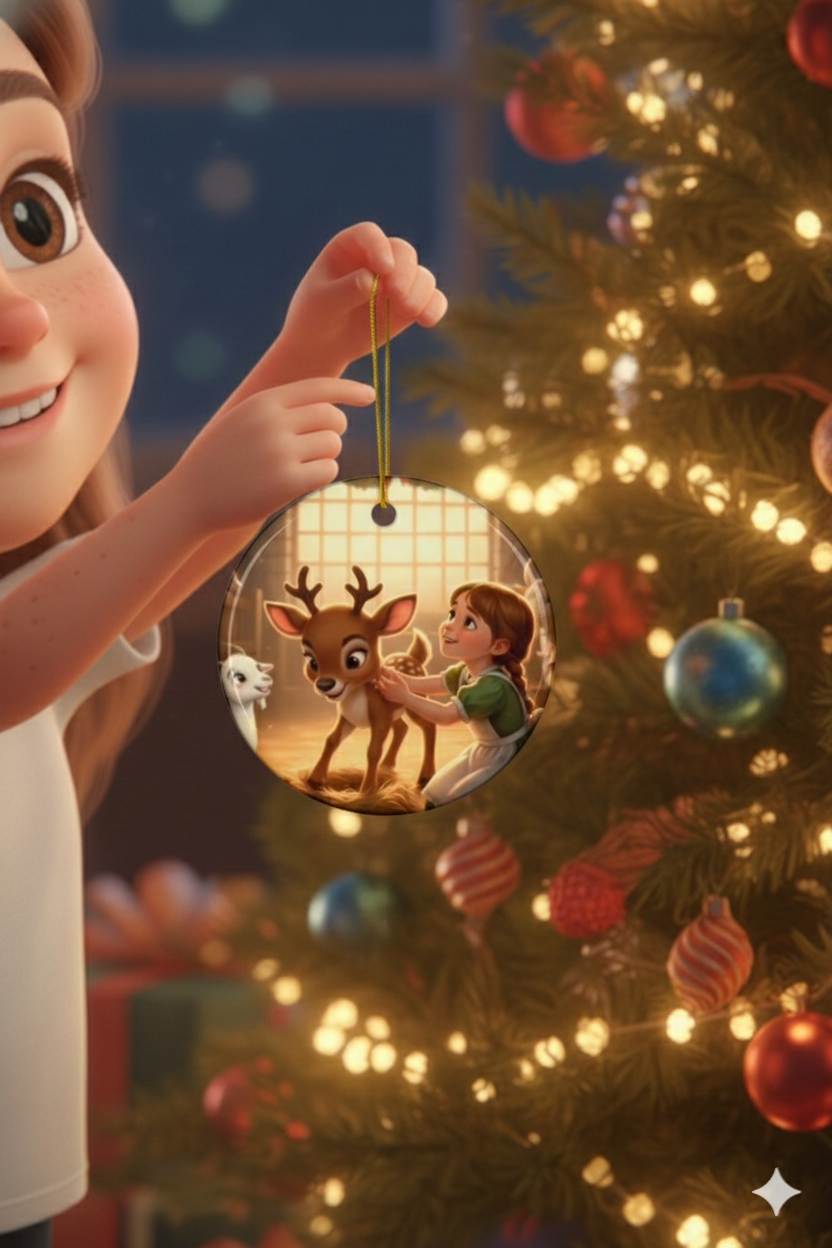 CHRISTMAS ORNAMENT-SUSAN JANE, GIA AND PIPER