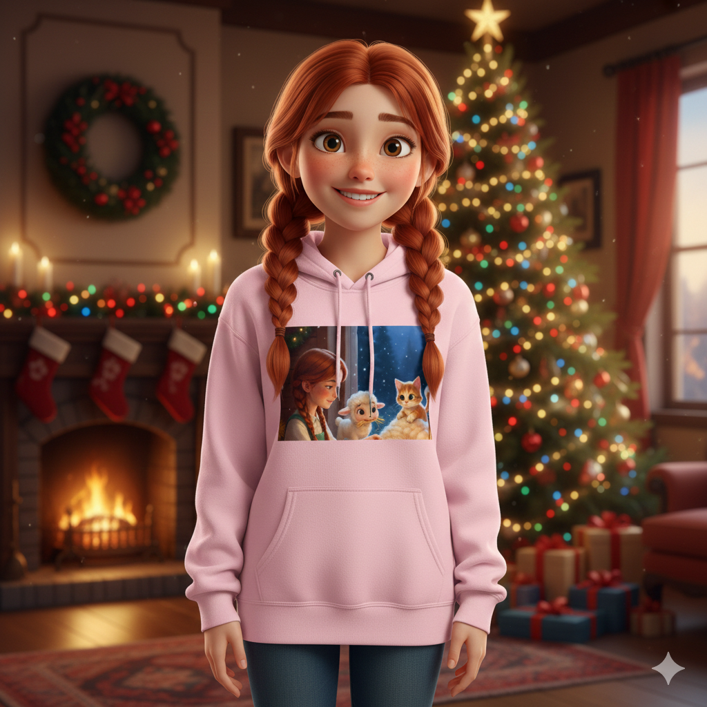 CHRISTMAS HOODIE-LYLA, GIA & JODI ANN