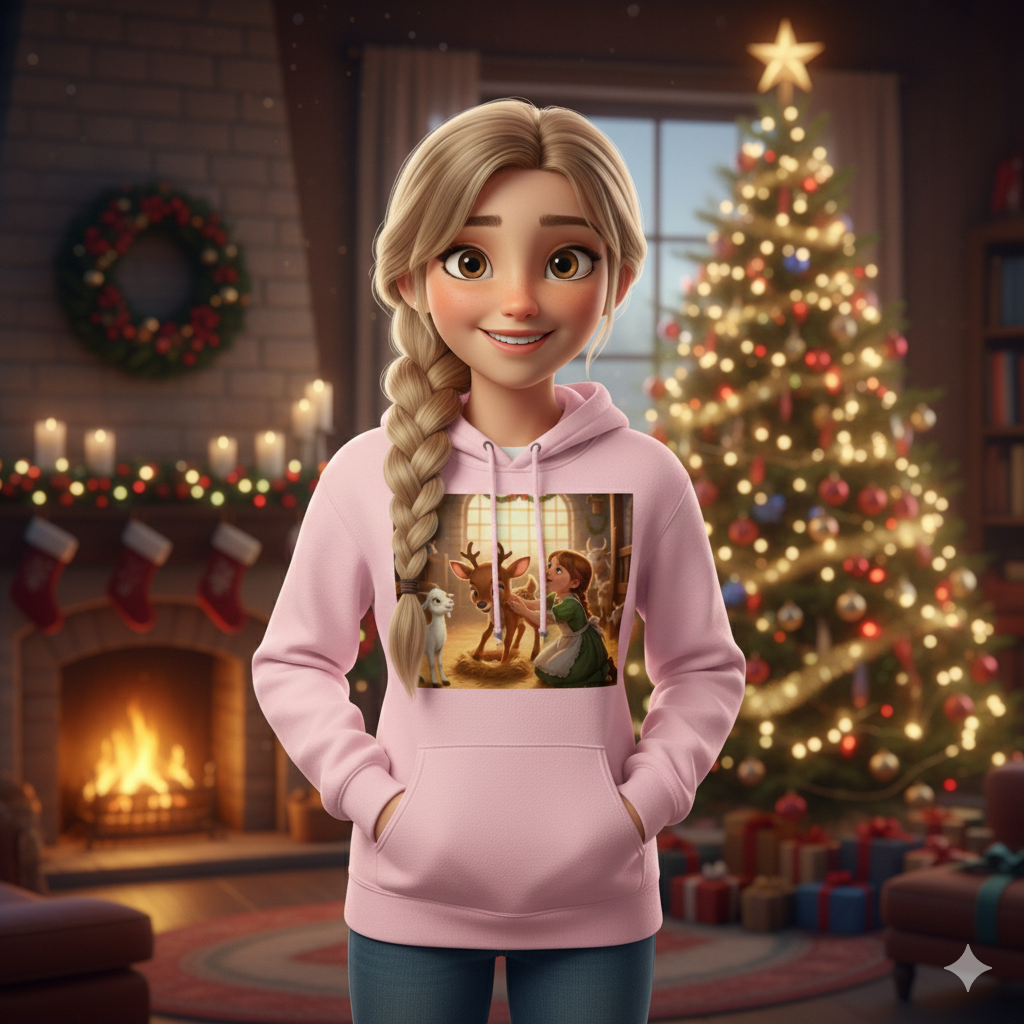 CHRISTMAS HOODIE-PIPER AND GIA