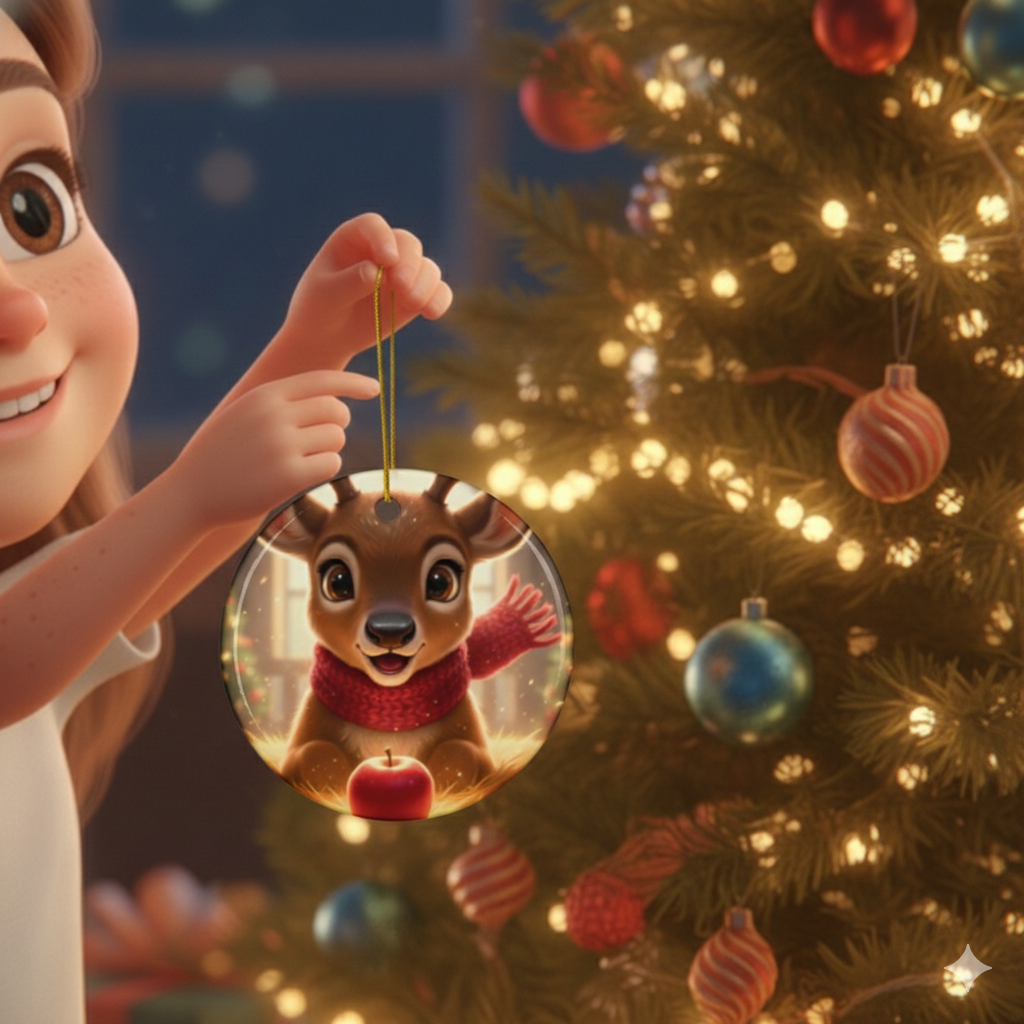 CHRISTMAS ORNAMENT-PIPER THE BABY REINDEER