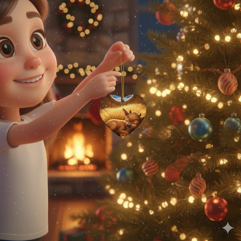 CHRISTMAS ORNAMENT-PIPER THE BABY REINDEER