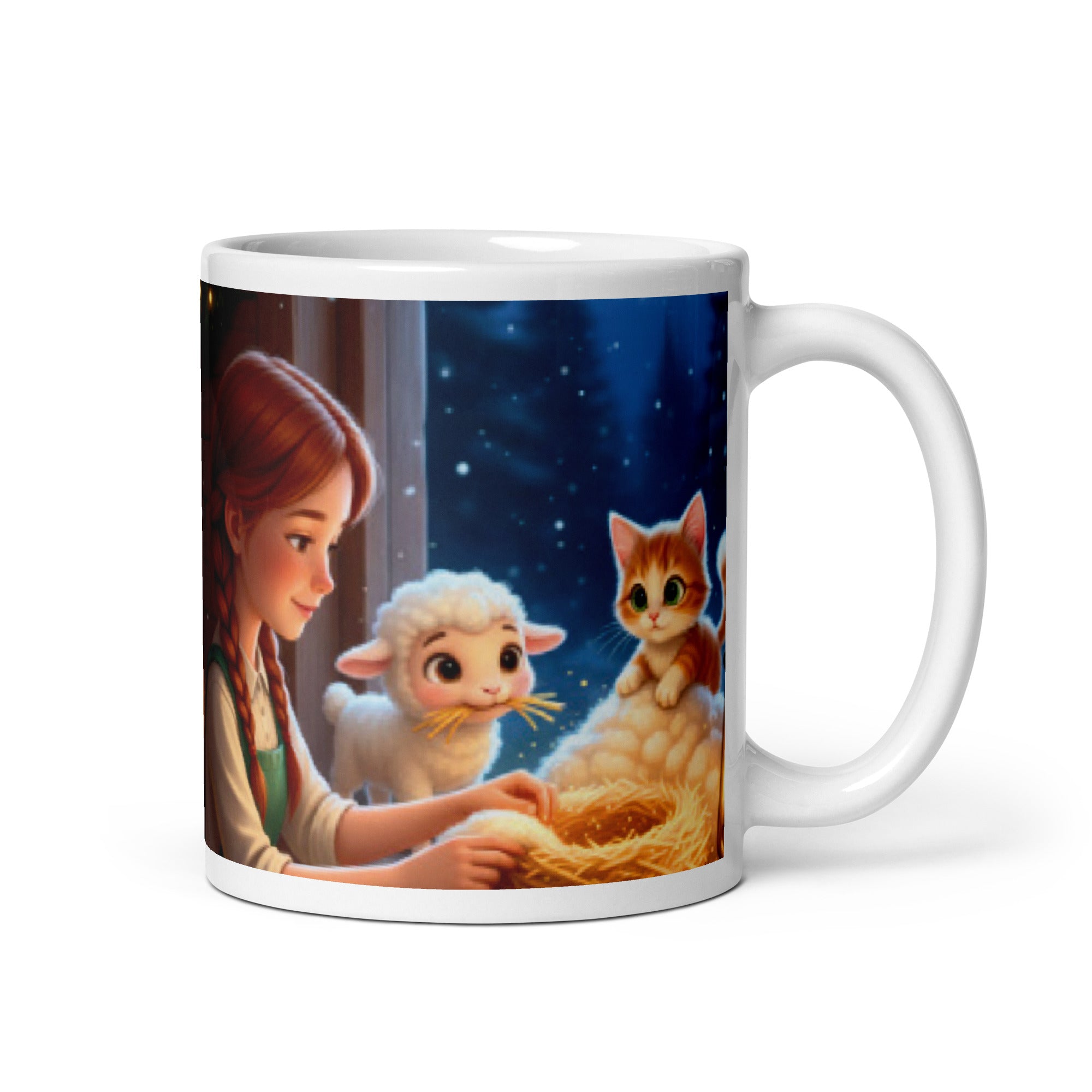 CHRISTMAS HOT COCOA MUG-LYLA, FRANKIE & JODI ANN